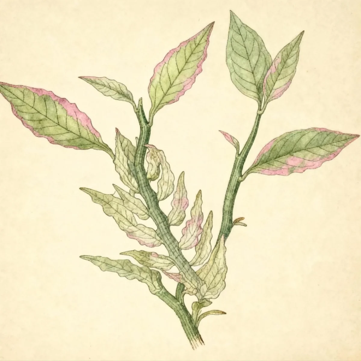 Redbird flower (Pedilanthus tithymaloides)