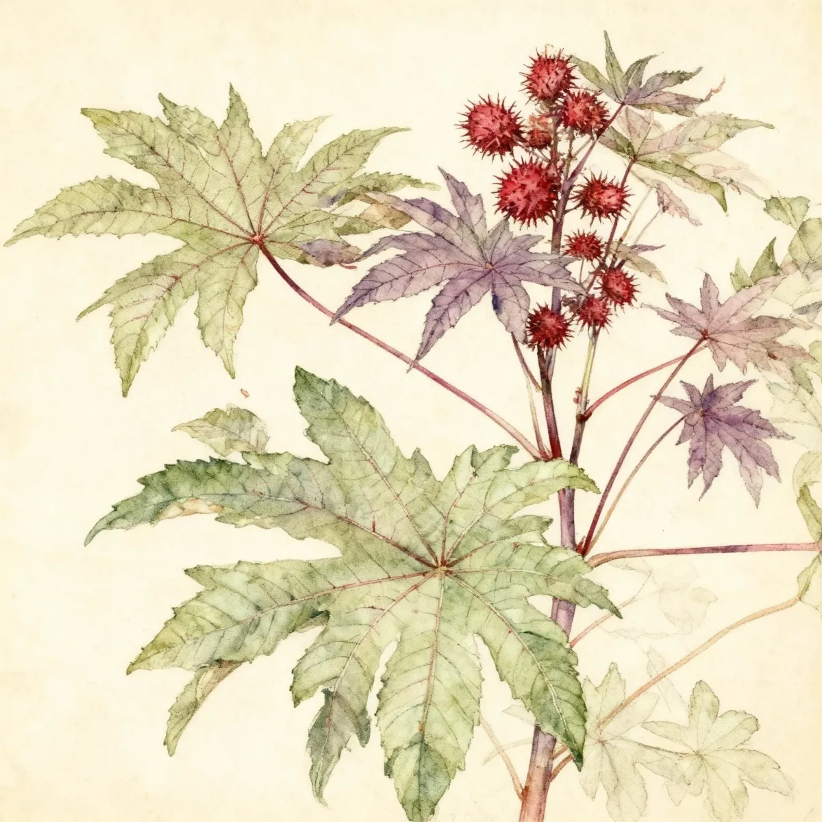 Castor bean (Ricinus communis)