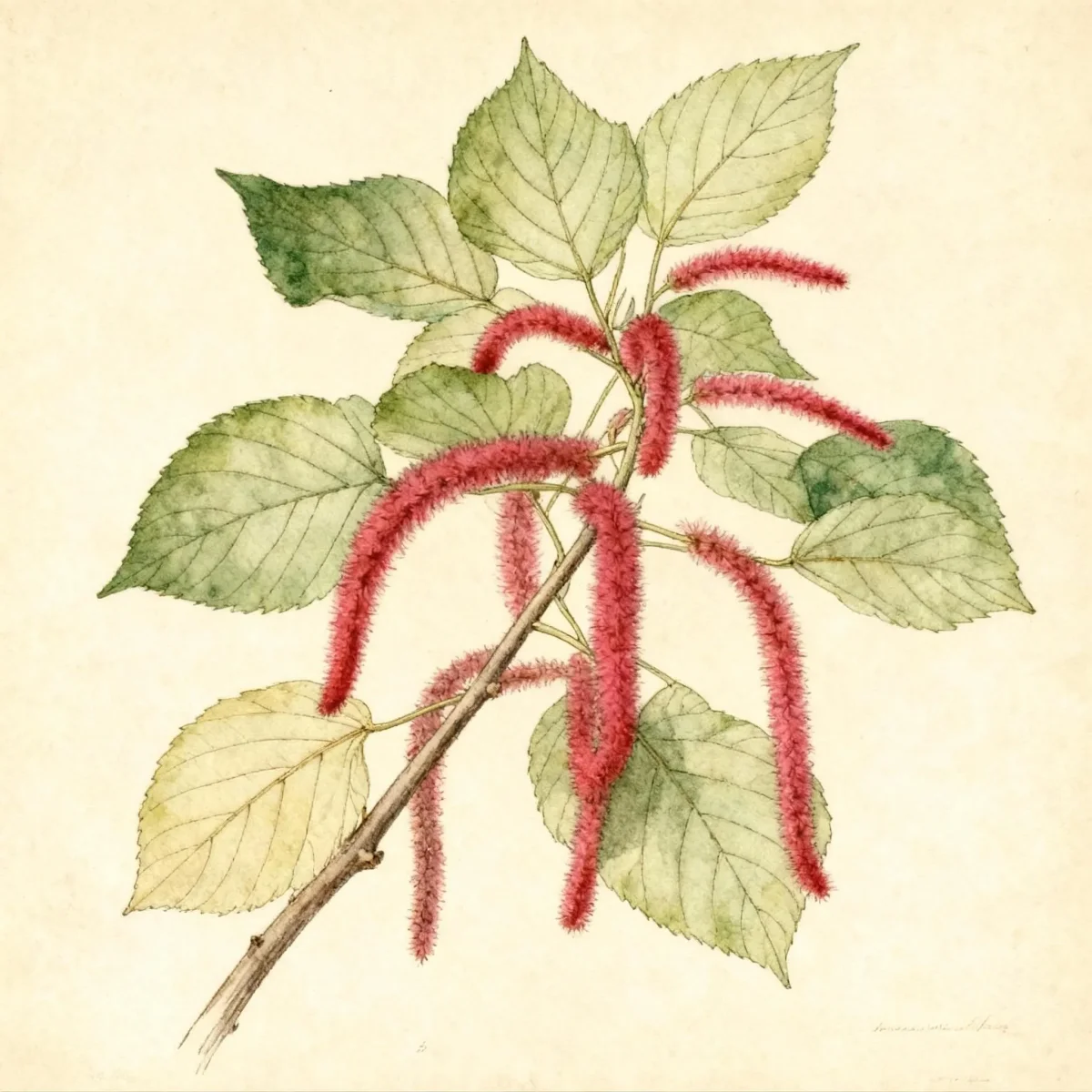 Red hot cat's tail (Acalypha hispida)