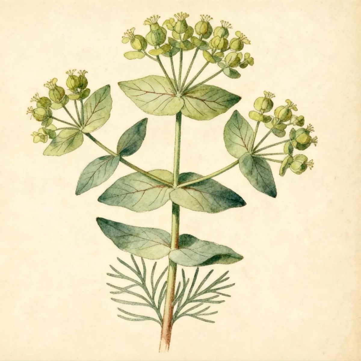 Cypress spurge (Euphorbia cyparissias)