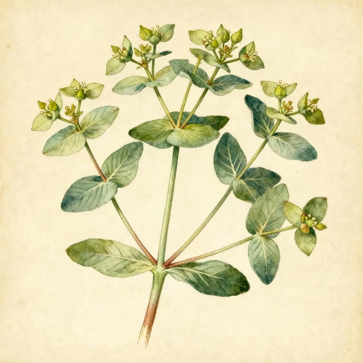 Mexican shrubby spurge (Euphorbia cotinifolia)