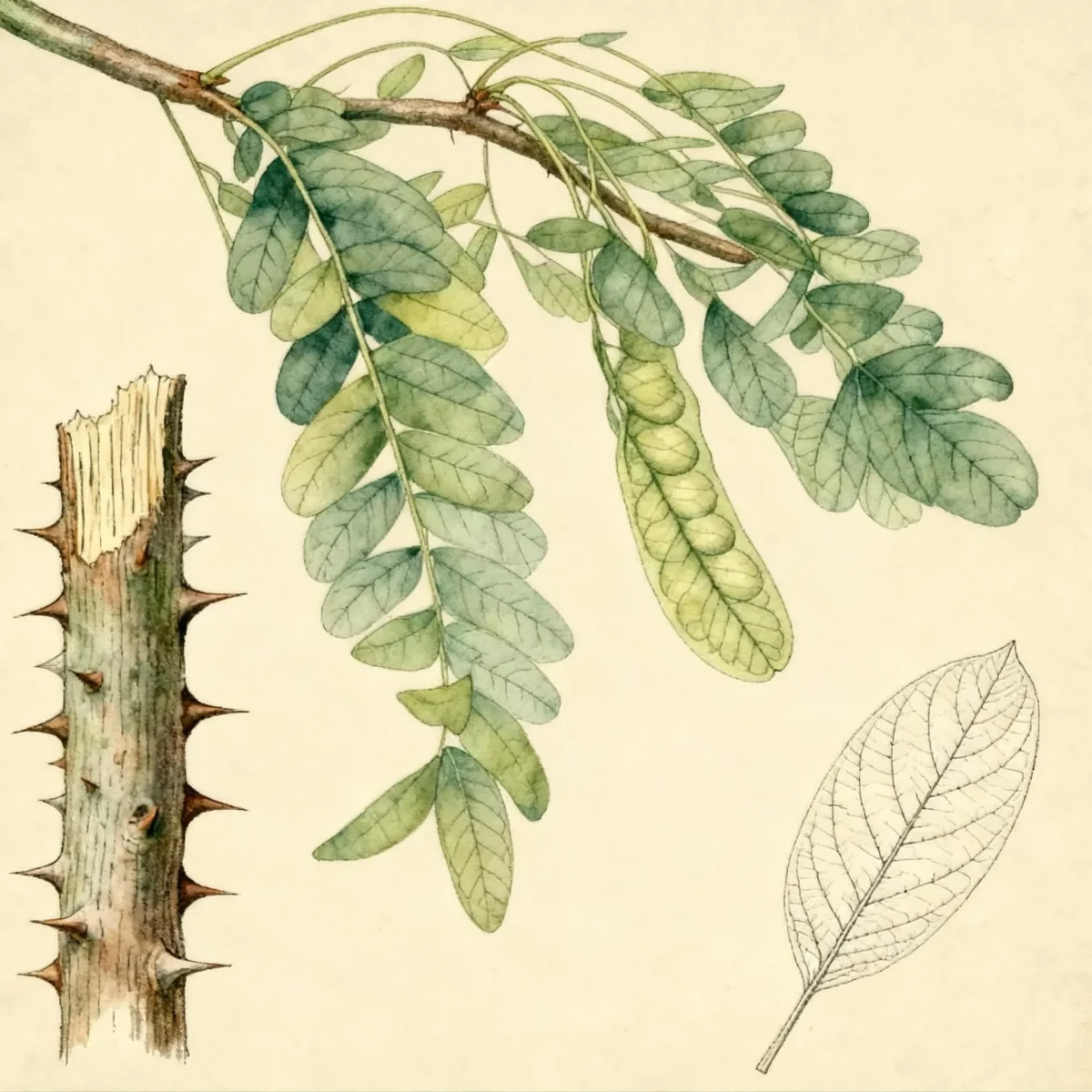 Honey locust (Gleditsia triacanthos)