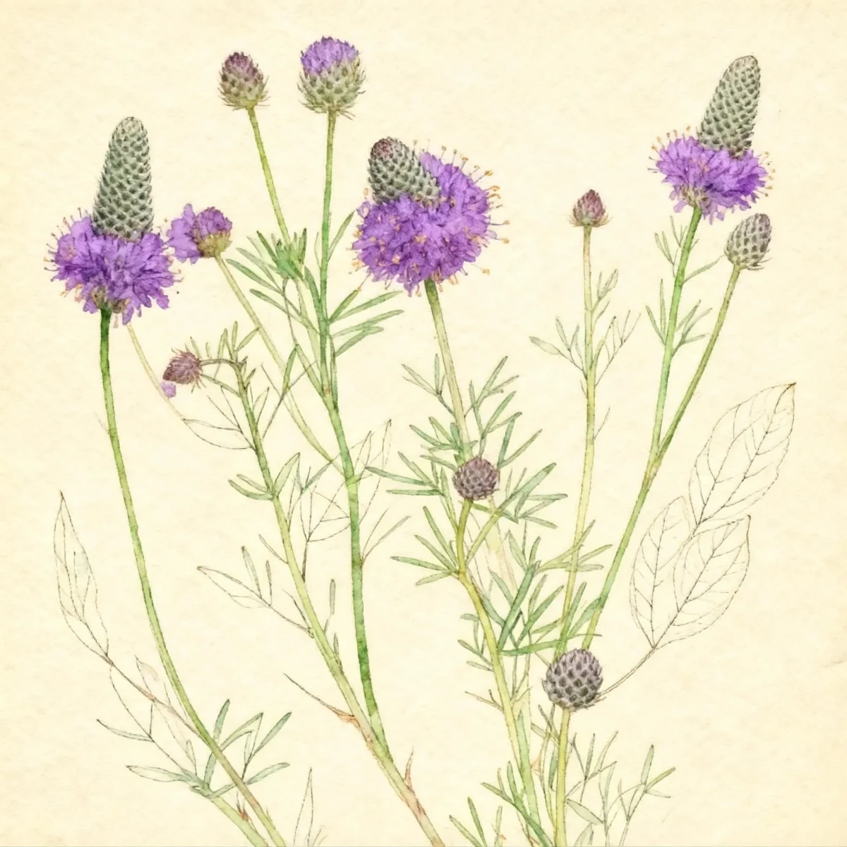Purple prairie clover (Dalea purpurea)
