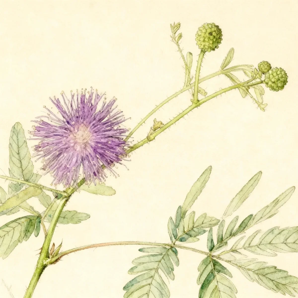 Sensitive brier (Mimosa quadrivalvis)