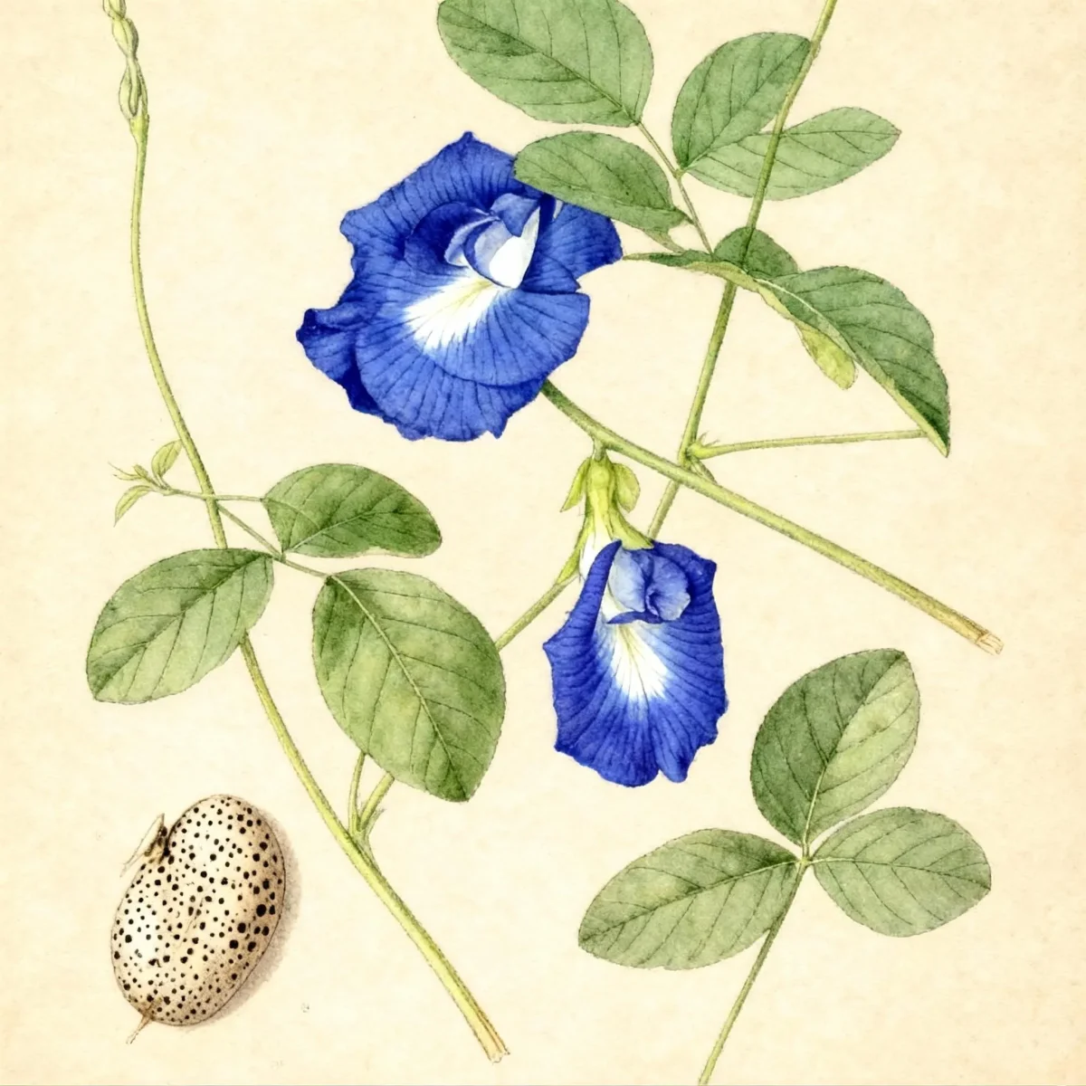 Butterfly pea (Clitoria ternatea)