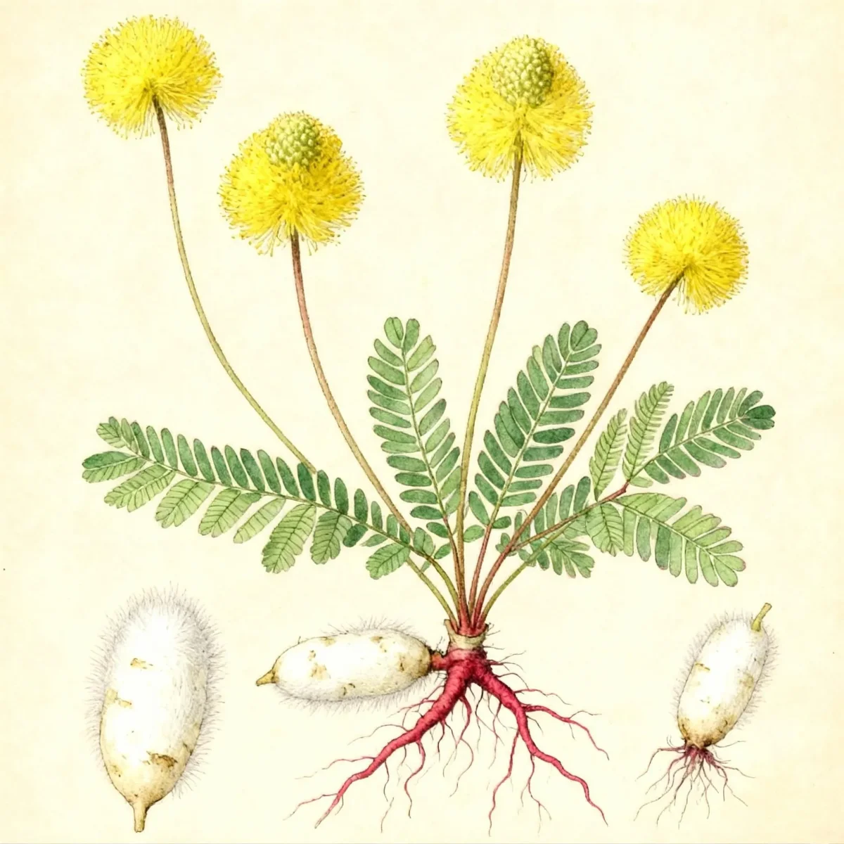 Water mimosa (Neptunia oleracea)