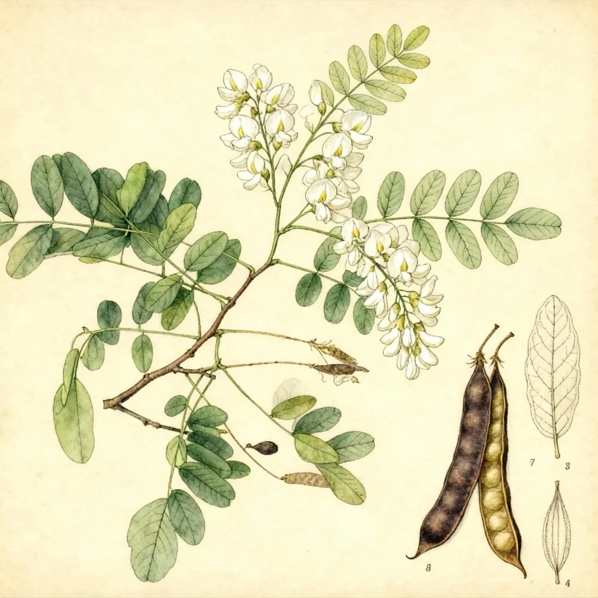 Black locust (Robinia pseudoacacia)