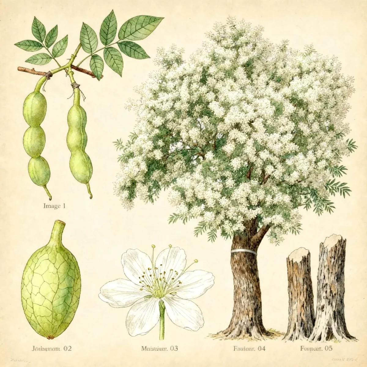 Japanese pagoda tree (Styphnolobium japonicum)