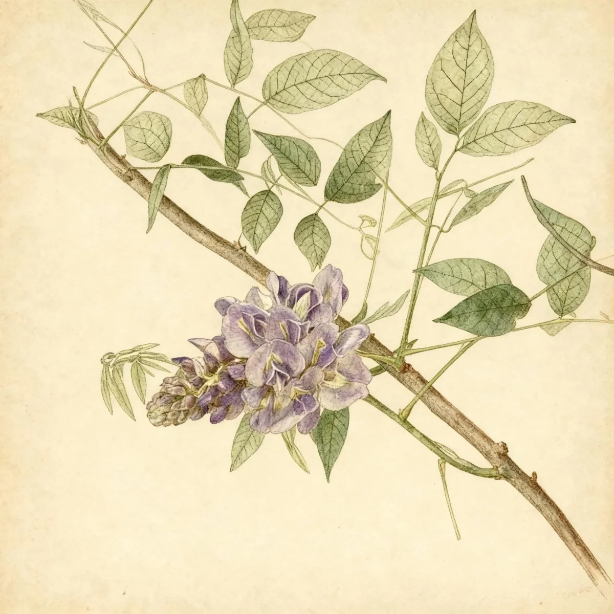 American wisteria (Wisteria frutescens)