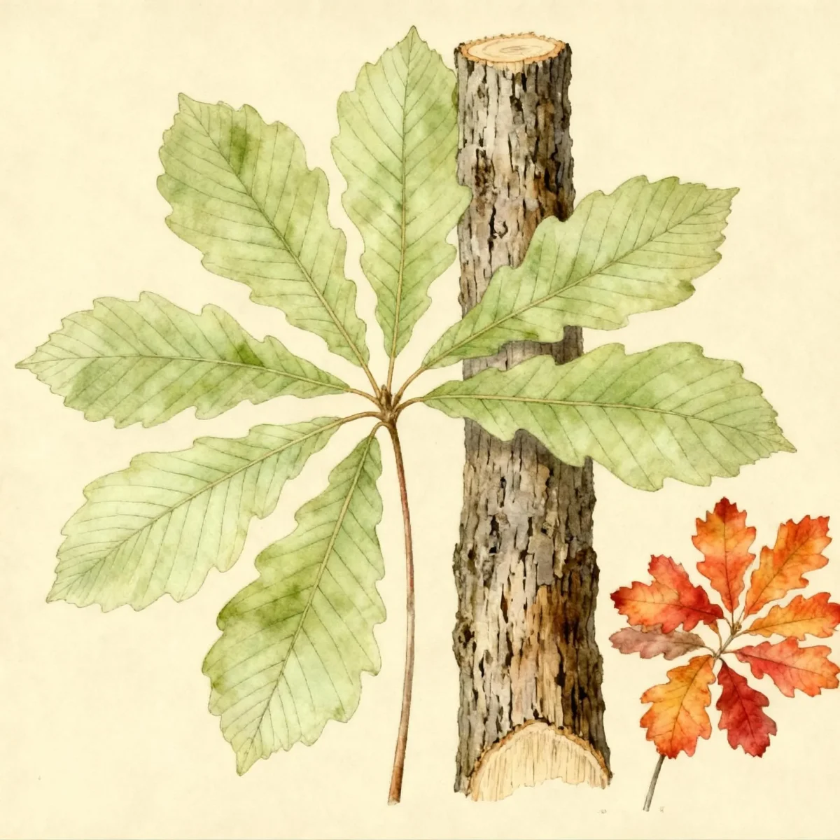 Swamp chestnut oak (Quercus michauxii)
