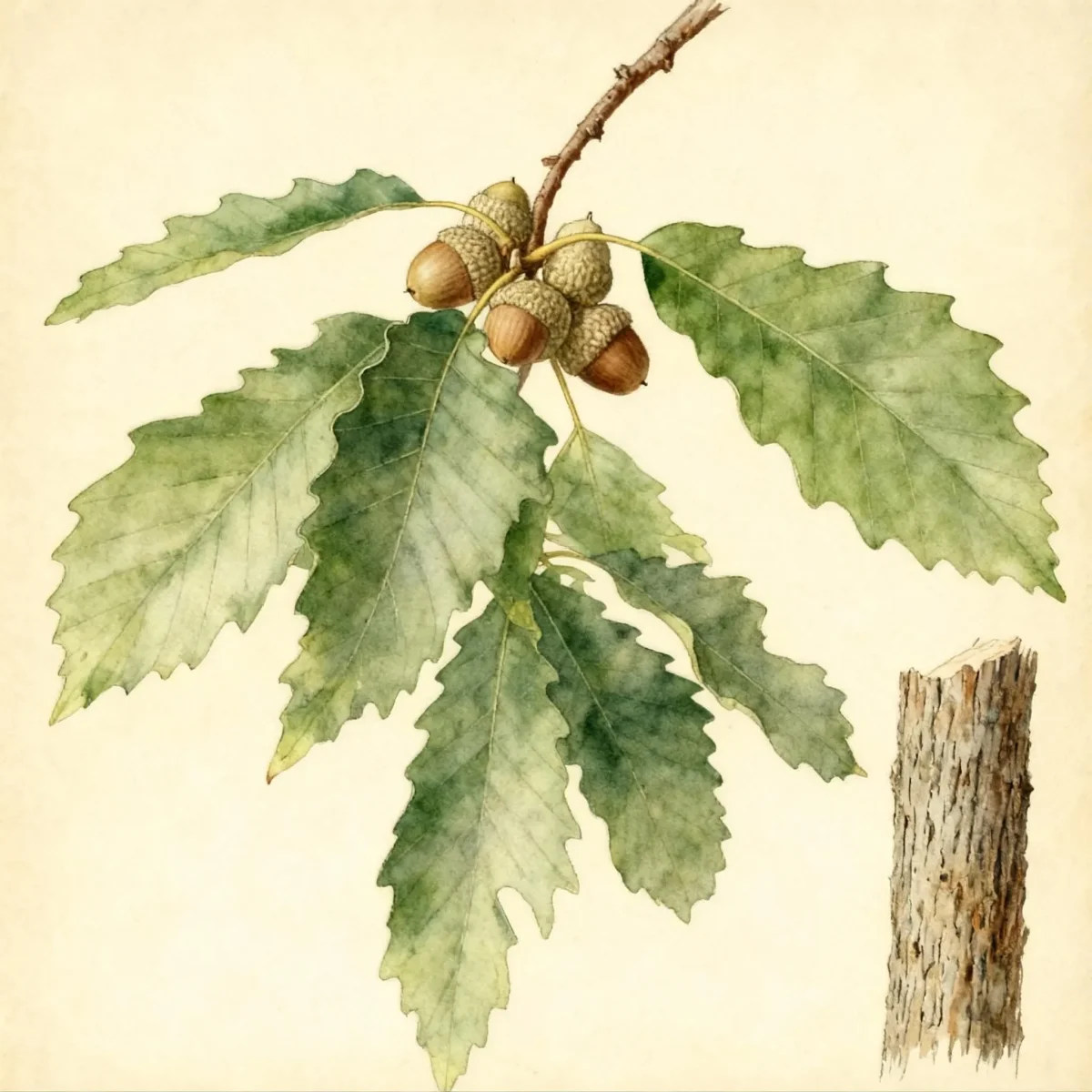 Chinkapin oak (Quercus muehlenbergii)