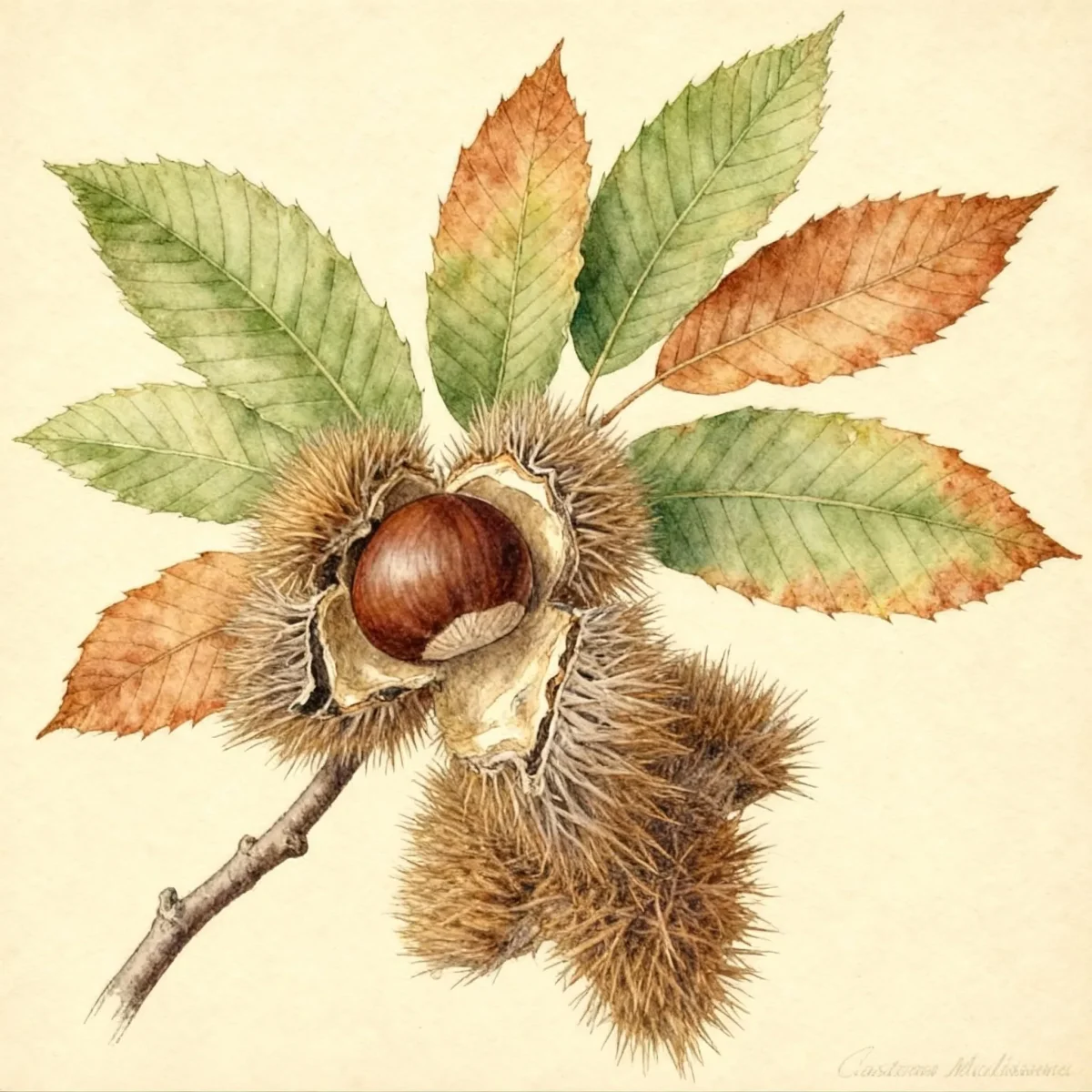 Chinese chestnut (Castanea mollissima)