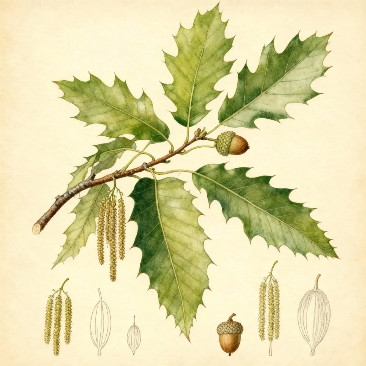 Sawtooth oak (Quercus acutissima)