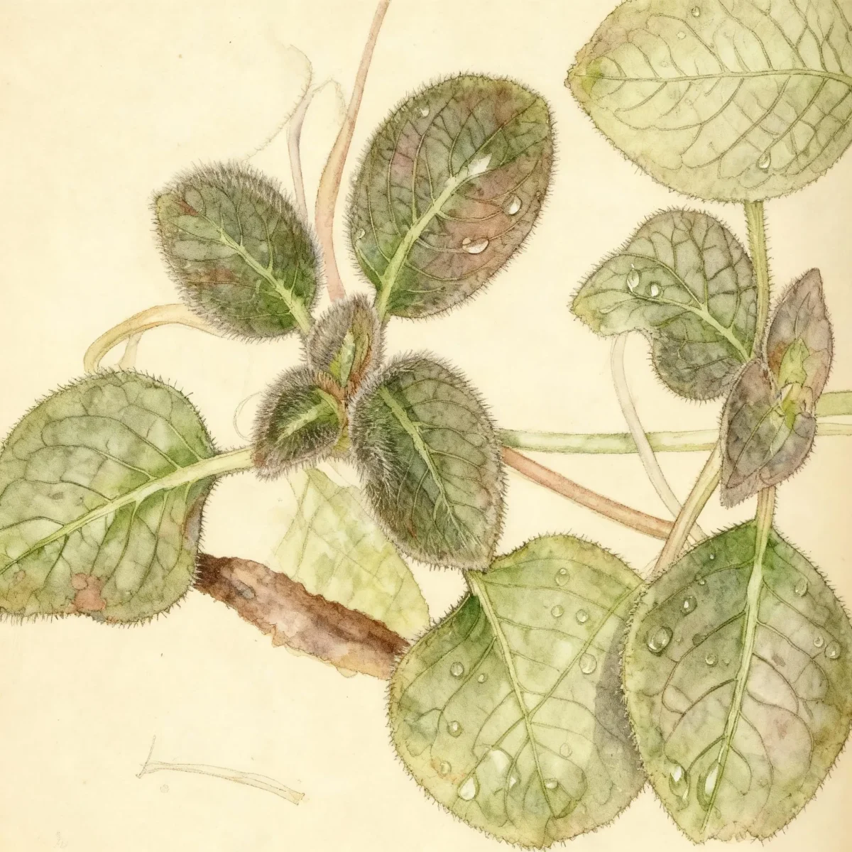 Flame violet (Episcia cupreata)