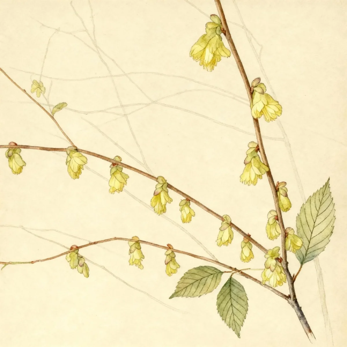 Winter hazel (Corylopsis pauciflora)