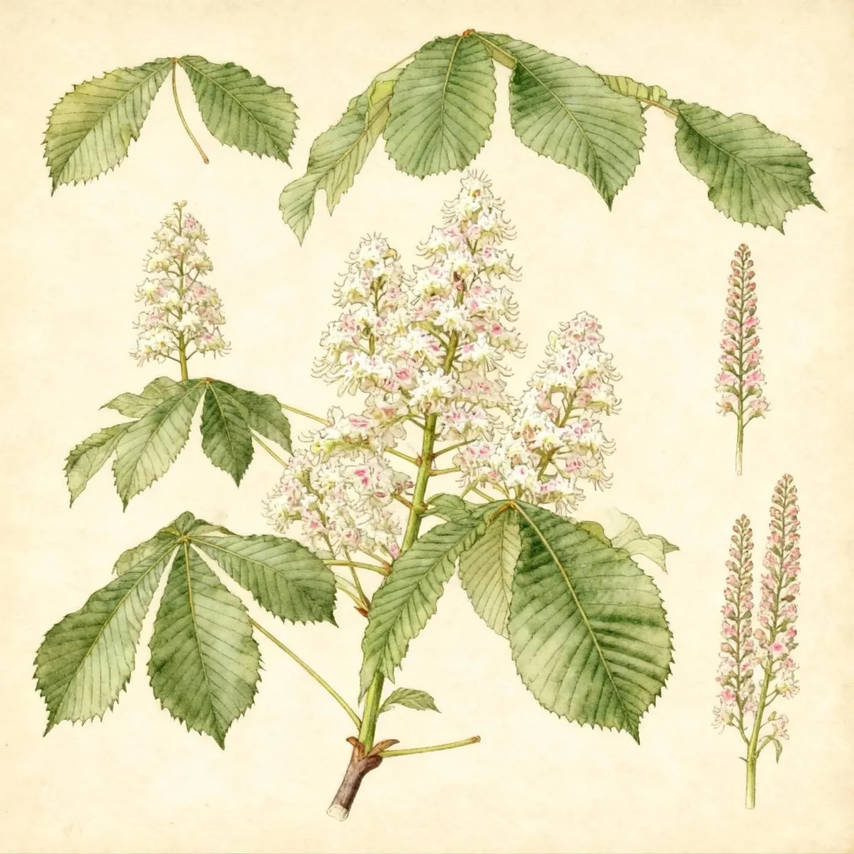 Horse chestnut (Aesculus hippocastanum)