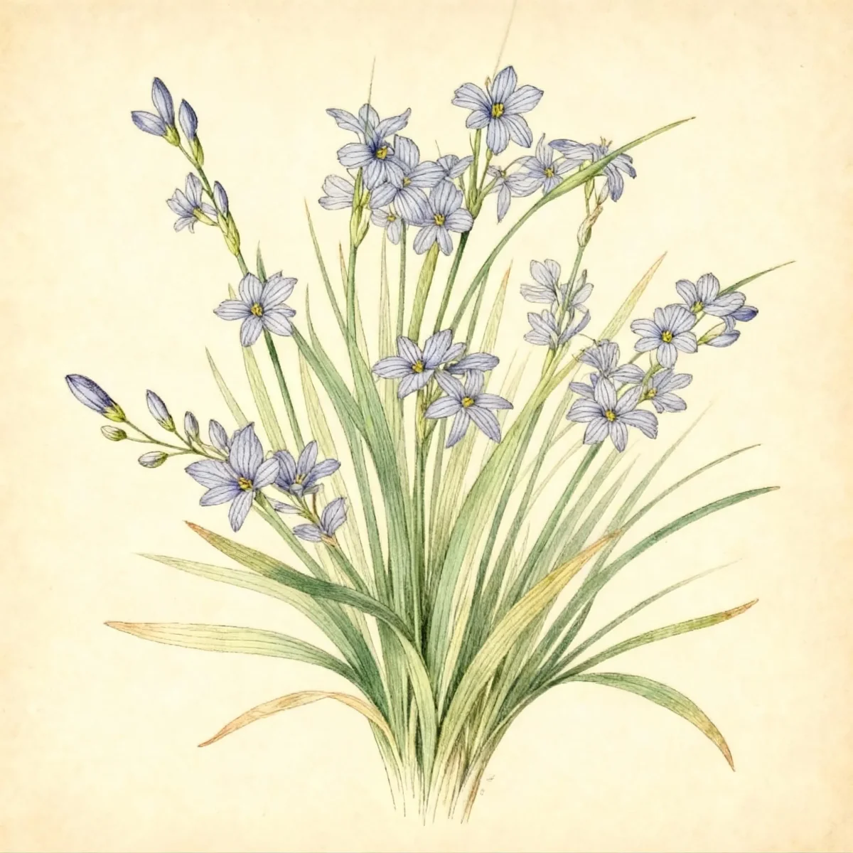 Prairie blue-eyed grass (Sisyrinchium campestre)