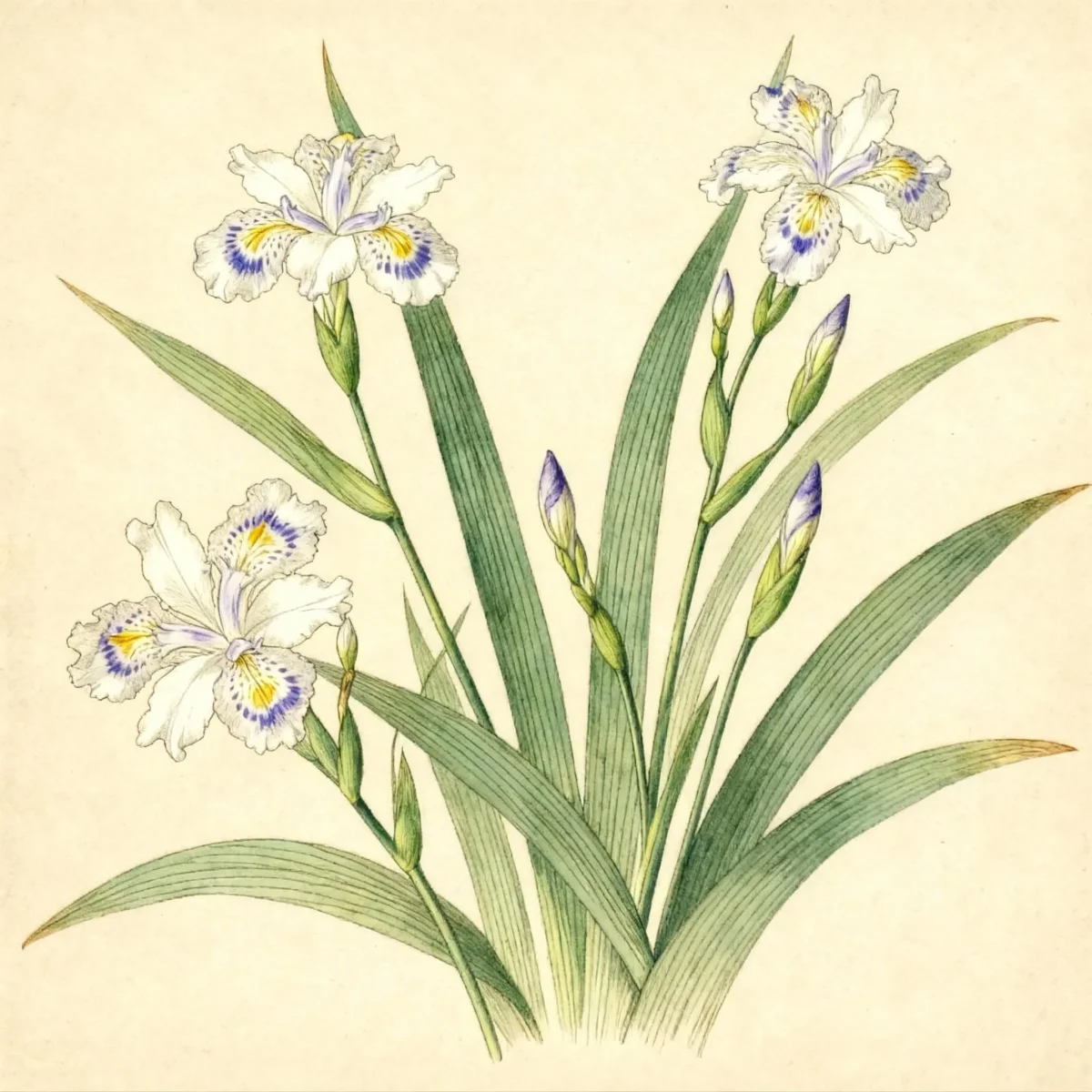 Japanese iris (Iris japonica)
