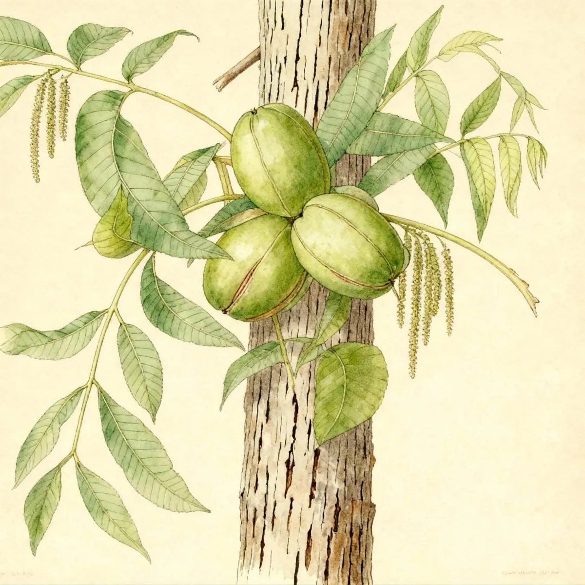 Hardy pecan (Carya illinoinensis)