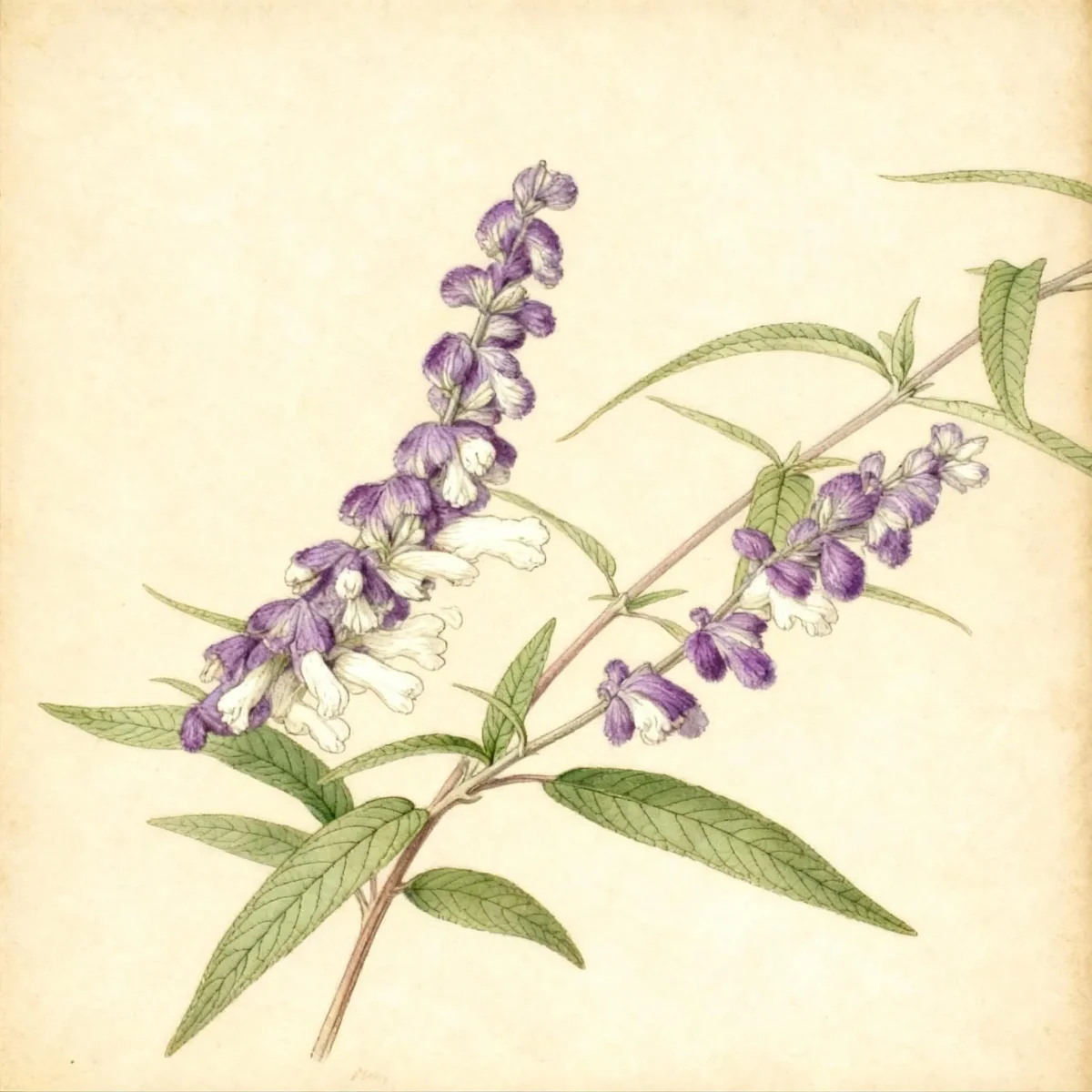 Mexican bush sage (Salvia leucantha)