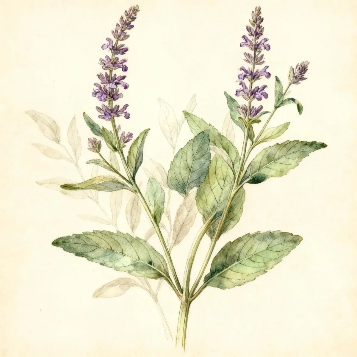 Lilac sage (Salvia verticillata)