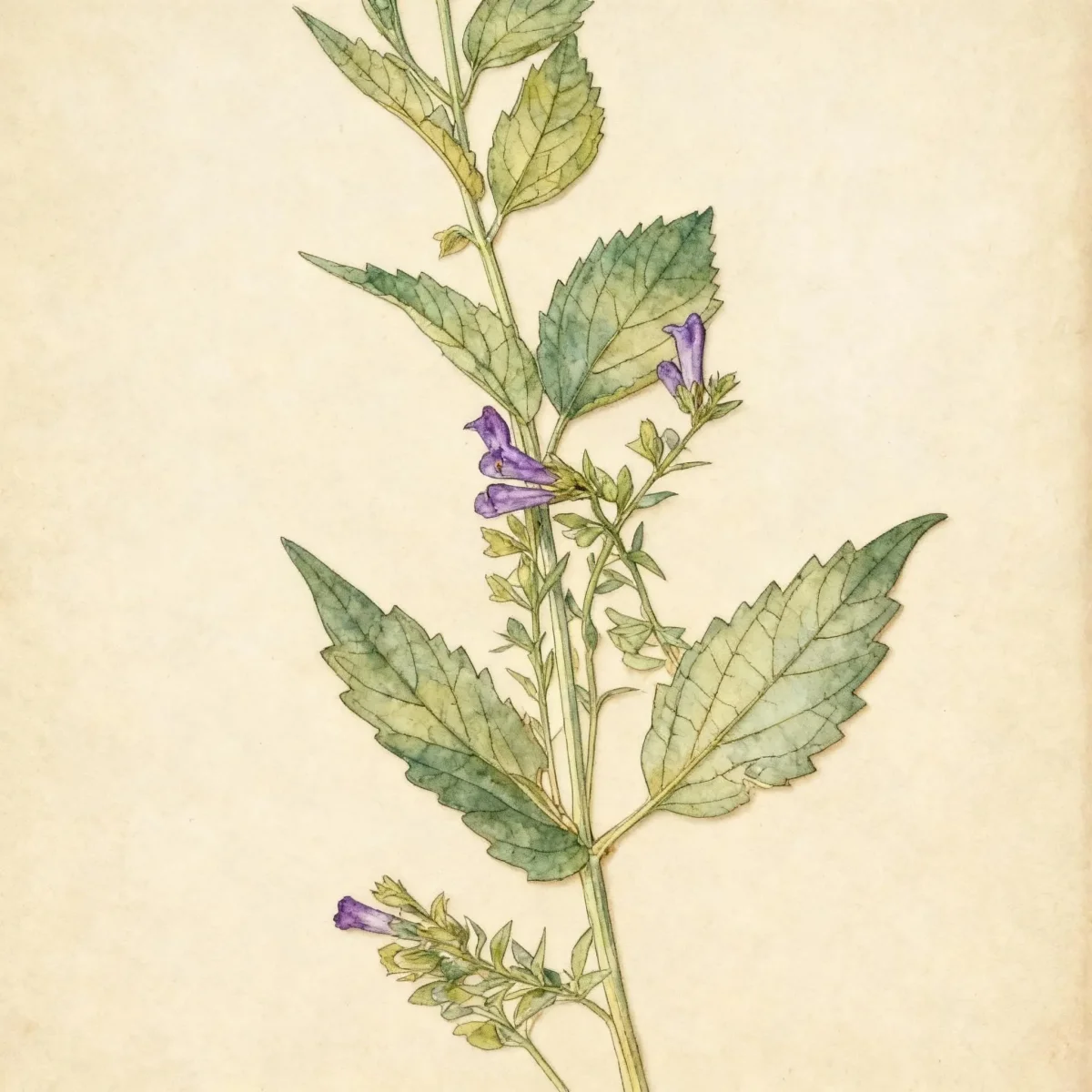 Mad-dog scullcap (Scutellaria lateriflora)
