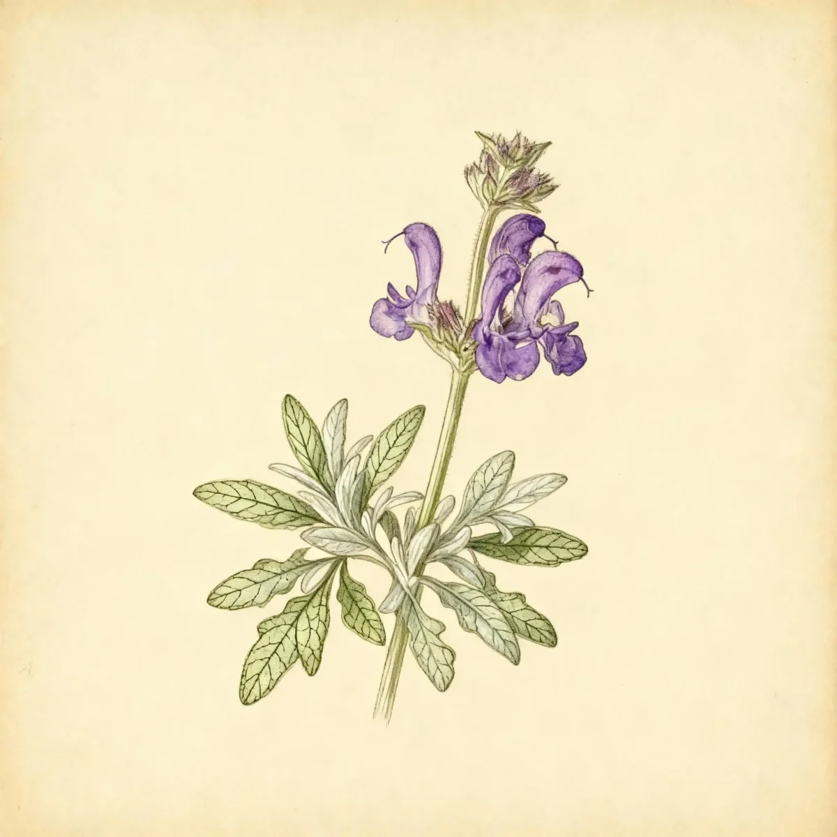 Sage (Salvia daghestanica)