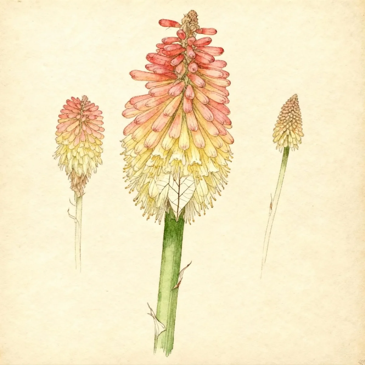 Red-hot poker (Kniphofia uvaria)