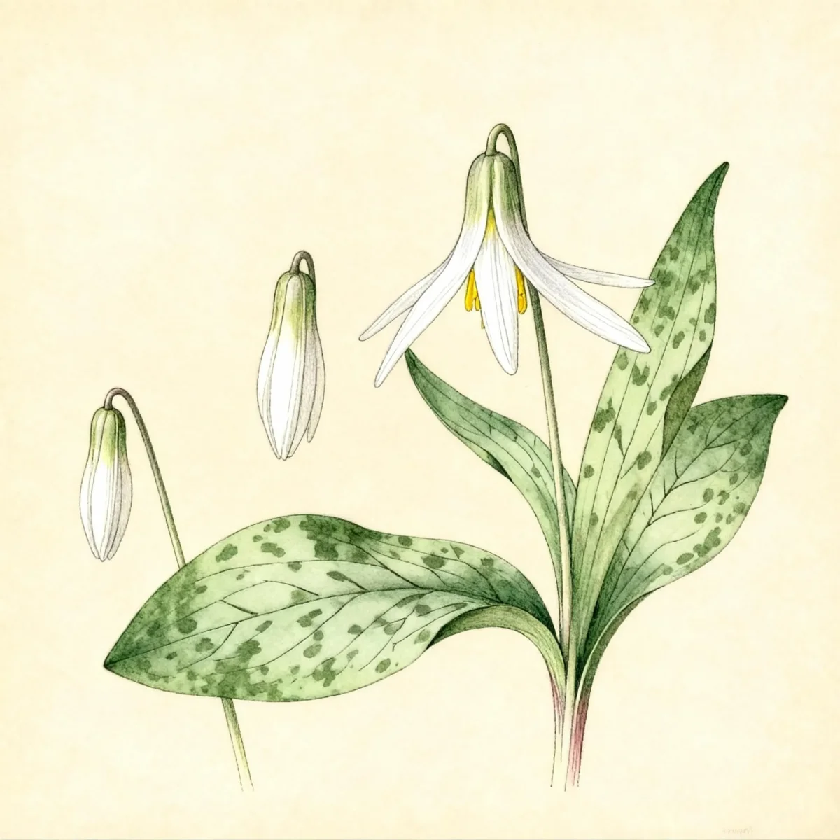 White dog's-tooth violet (Erythronium albidum)