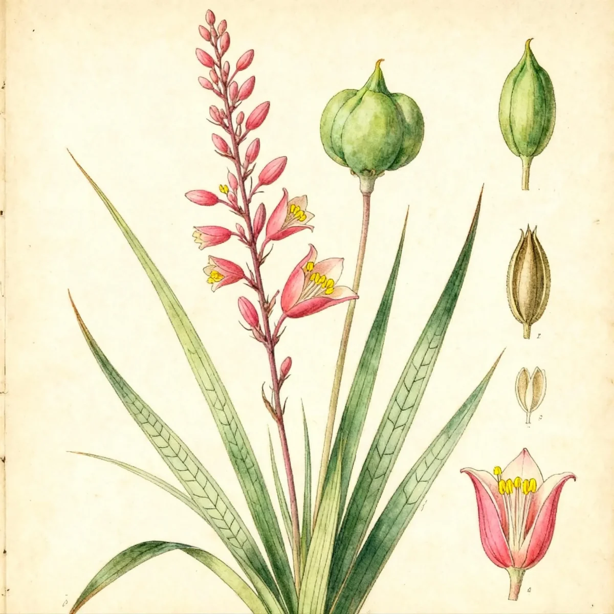 Redflower false yucca (Hesperaloe parviflora)