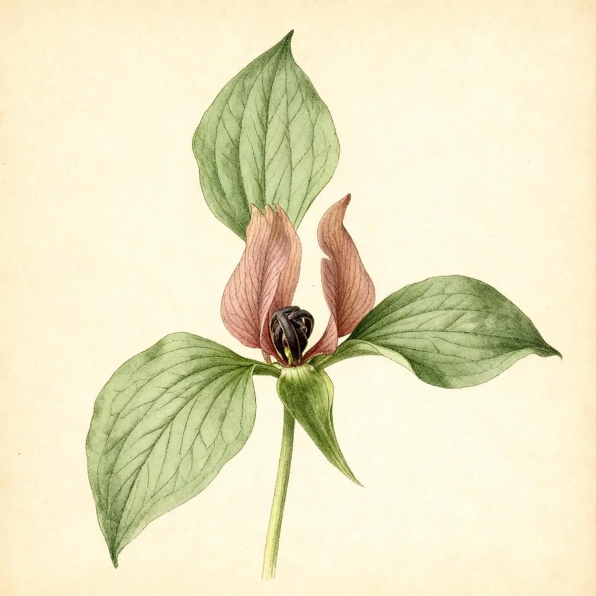 Prairie wake robin (Trillium recurvatum)