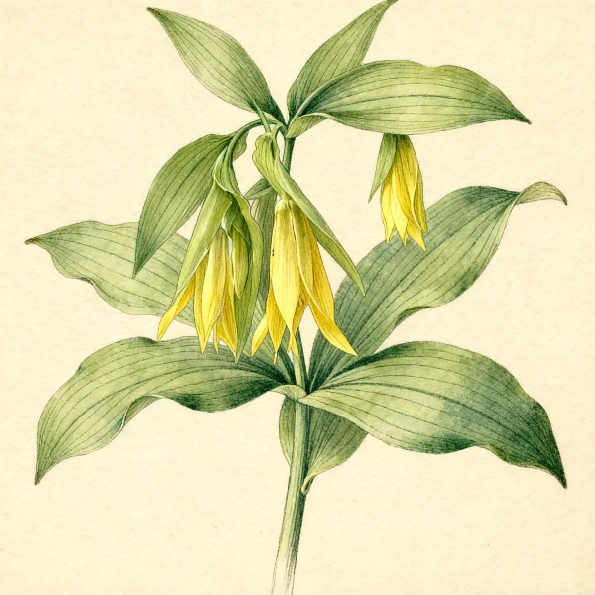Large-flowered bellwort (Uvularia grandiflora)