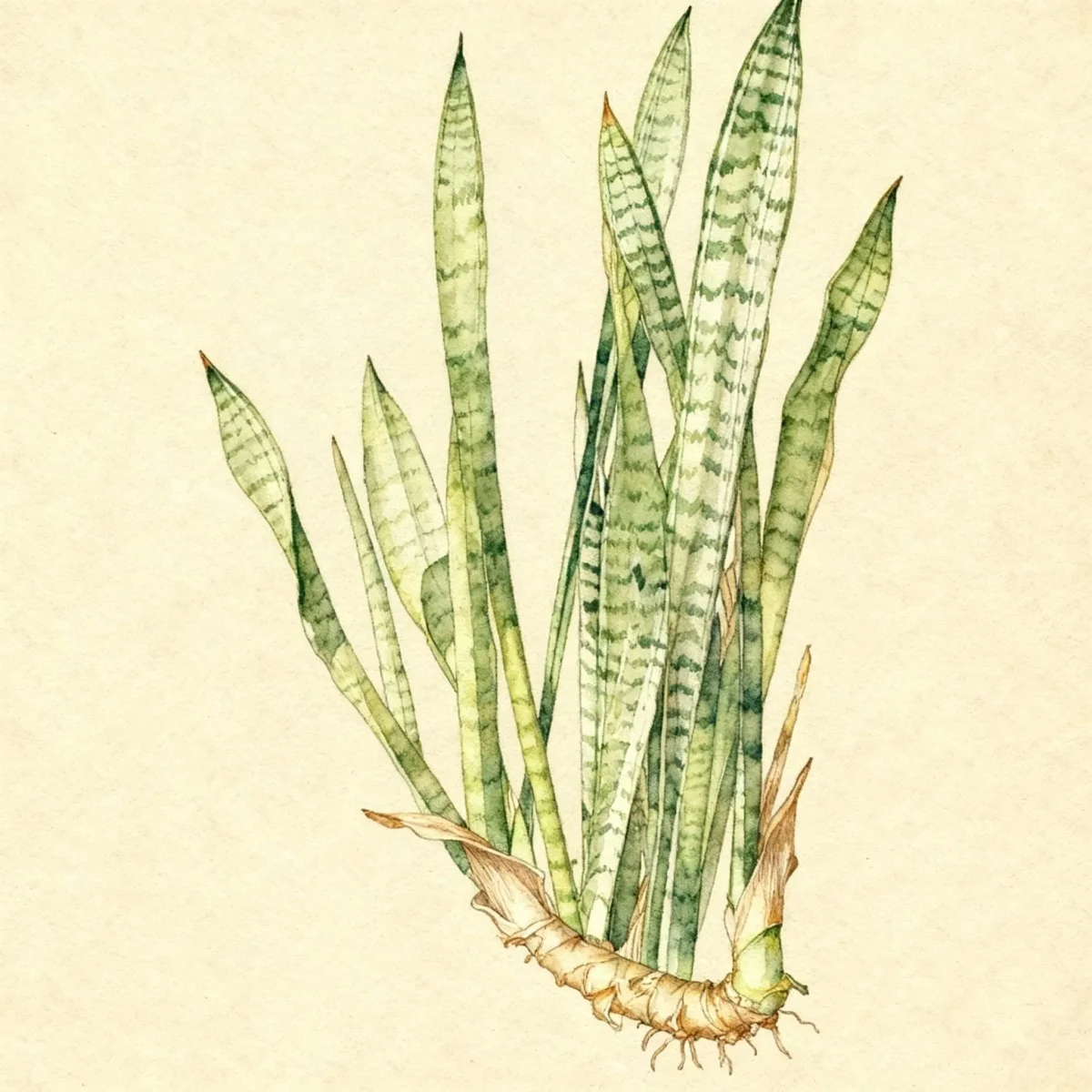Viper's bowstring hemp (Sansevieria trifasciata)