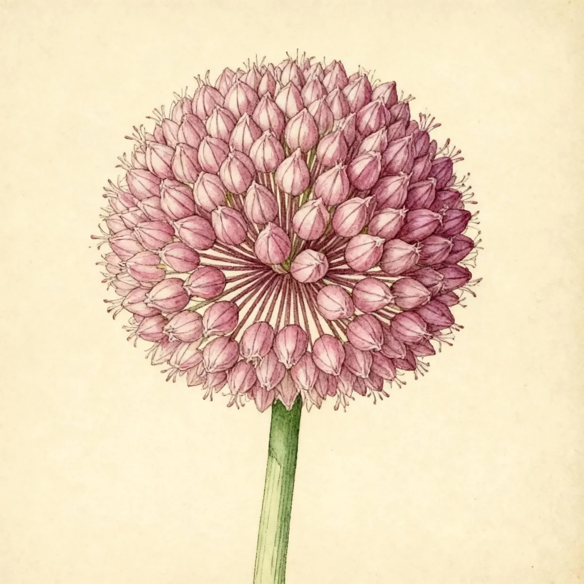 Round-headed leek (Allium sphaerocephalon)