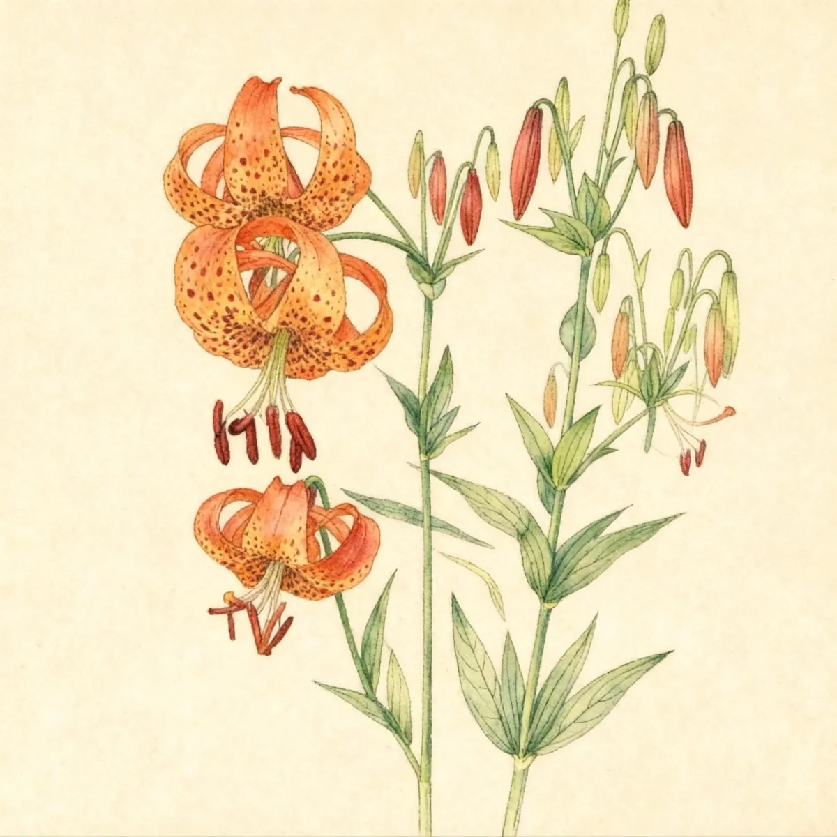 Michigan lily (Lilium michiganense)