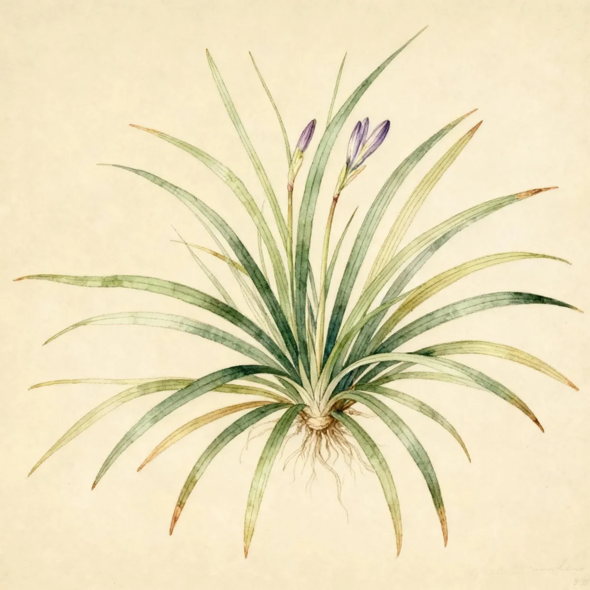 Dwarf lilyturf (Ophiopogon japonicus)