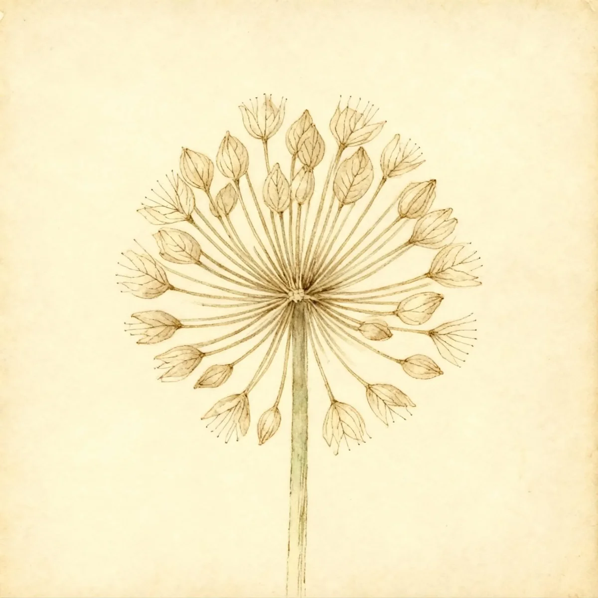 Ornamental onion (Allium caeruleum)