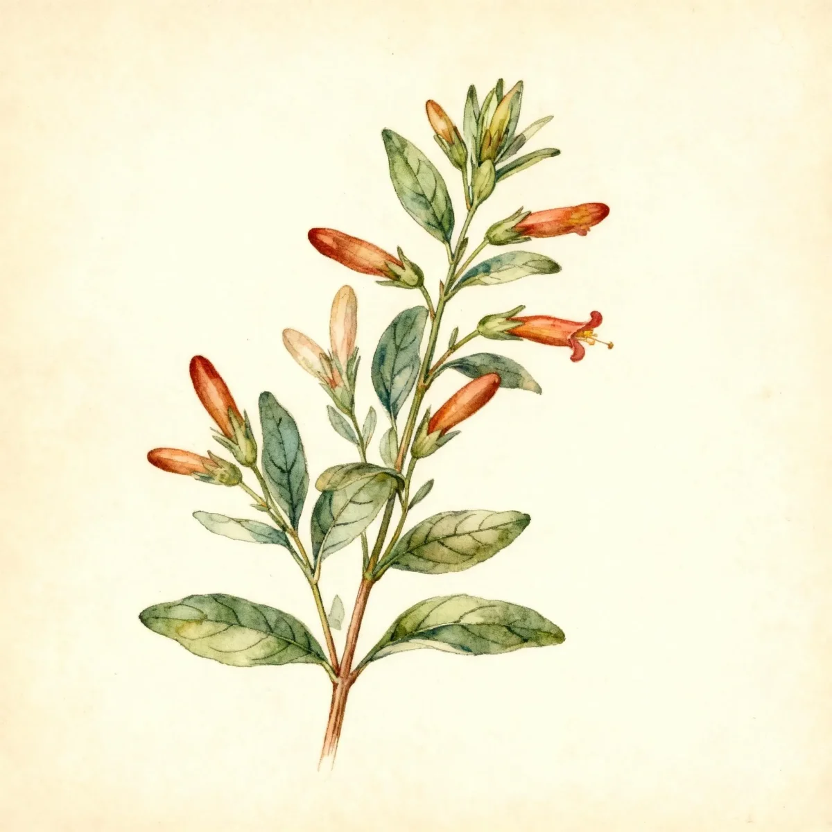 Cigar flower (Cuphea ignea)