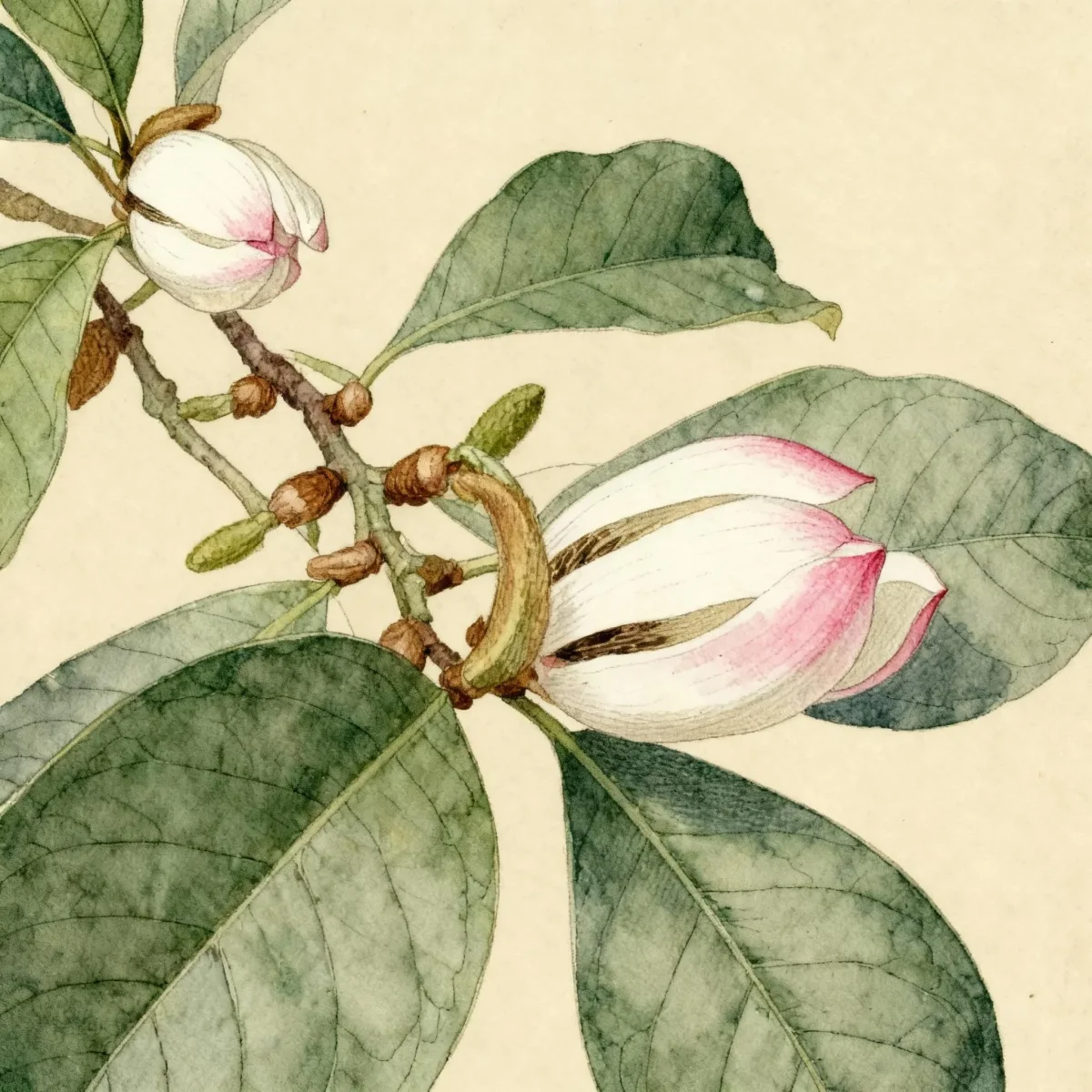 Magnolia (Magnolia compressa)