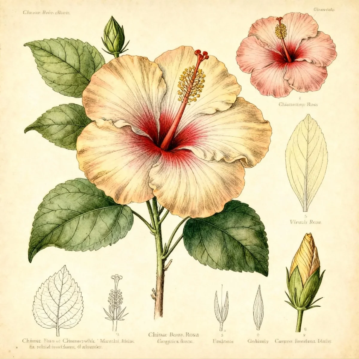 Chinese hibiscus (Hibiscus rosa-sinensis)