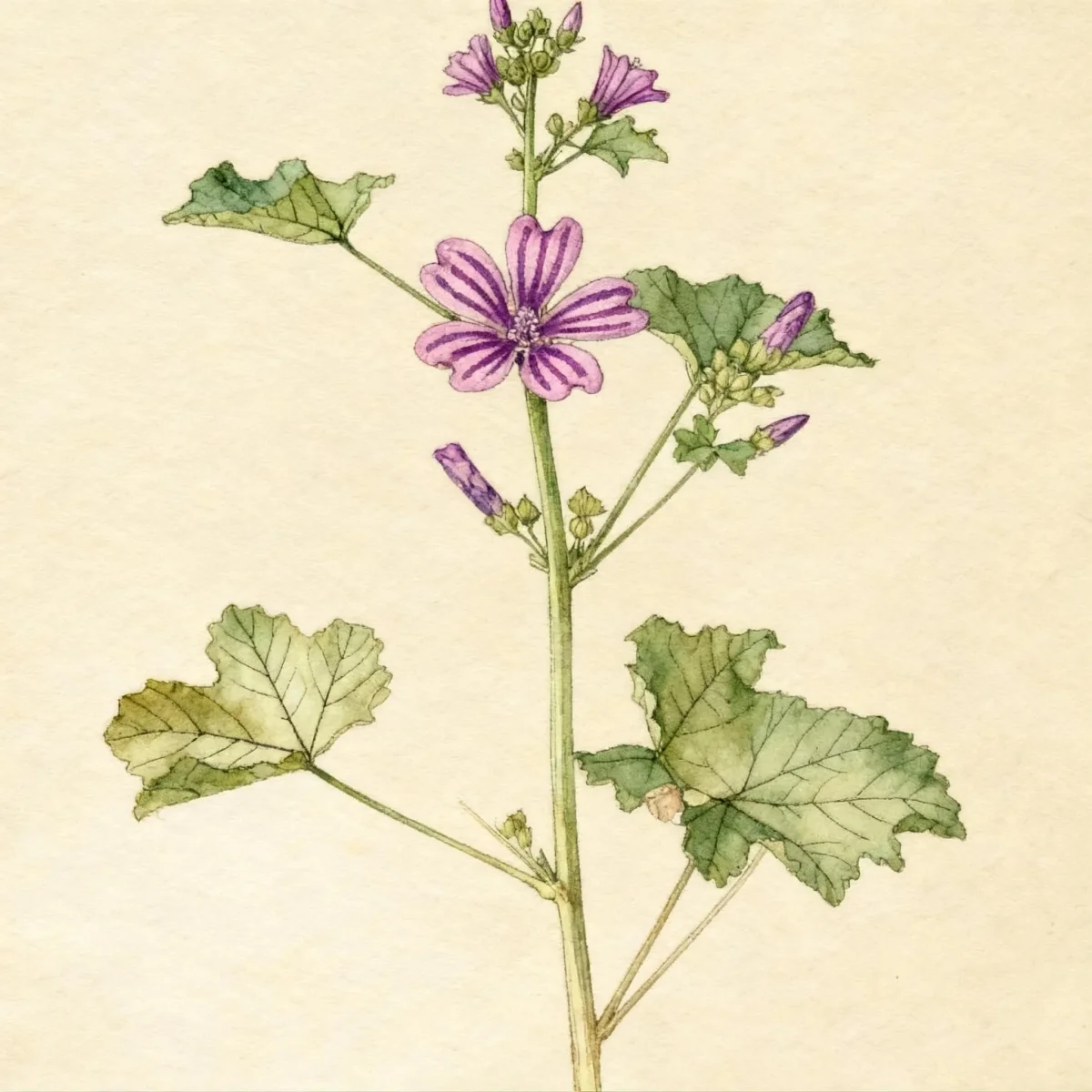 High mallow (Malva sylvestris)
