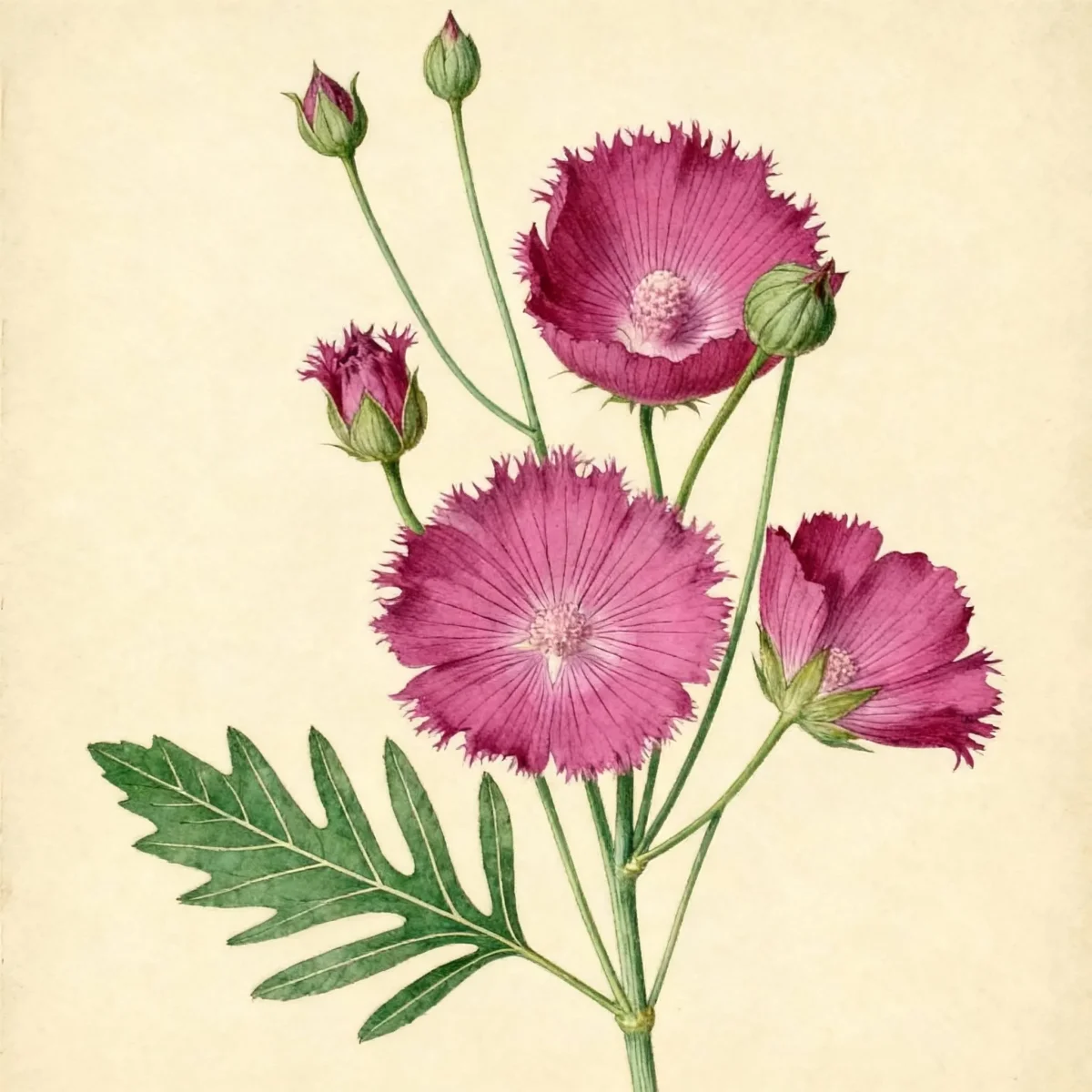 Fringed poppy mallow (Callirhoe digitata)