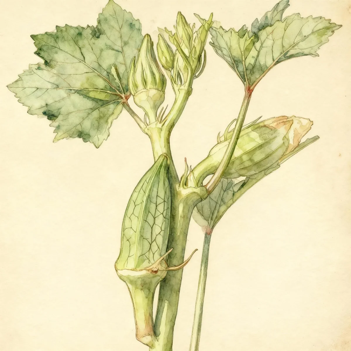 Okra (Abelmoschus esculentus)