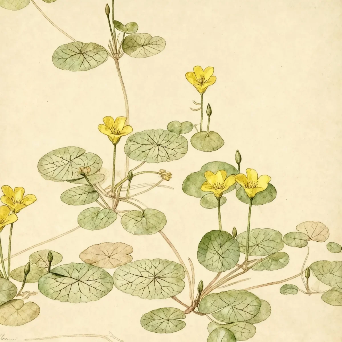 Yellow floating heart