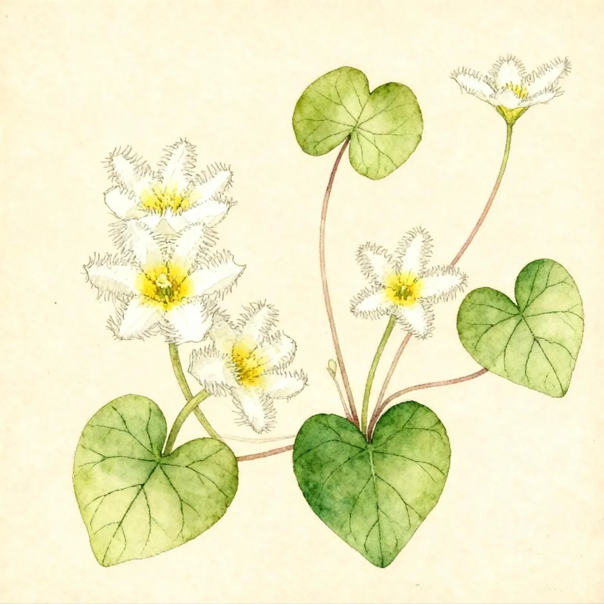 Water snowflake (Nymphoides indica)