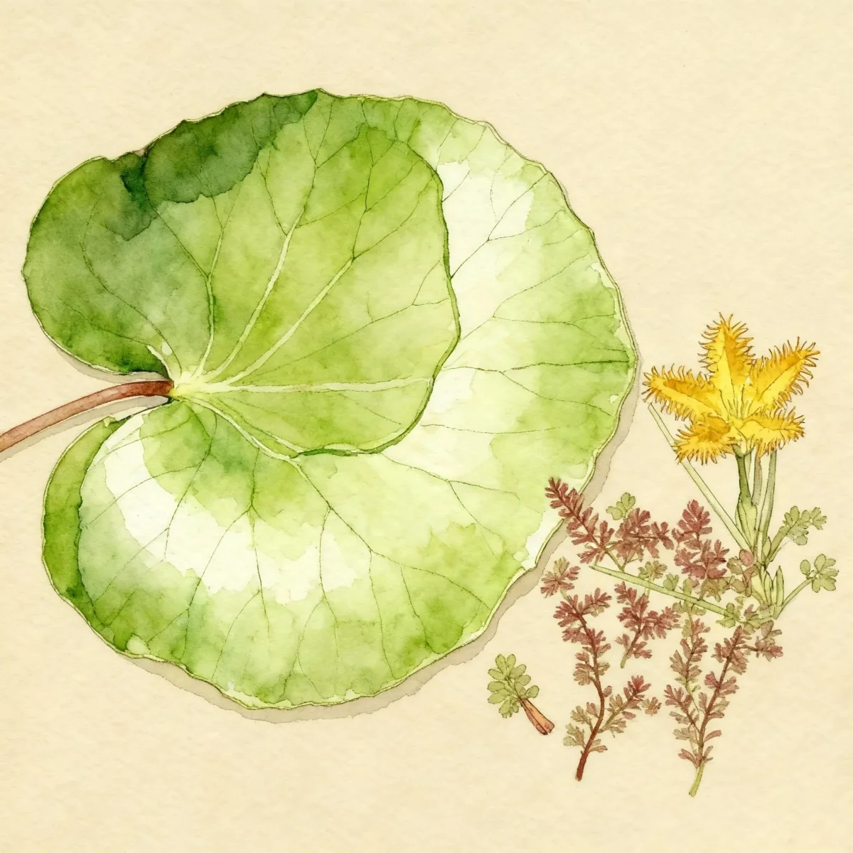 Floating heart (Nymphoides aurantiaca)