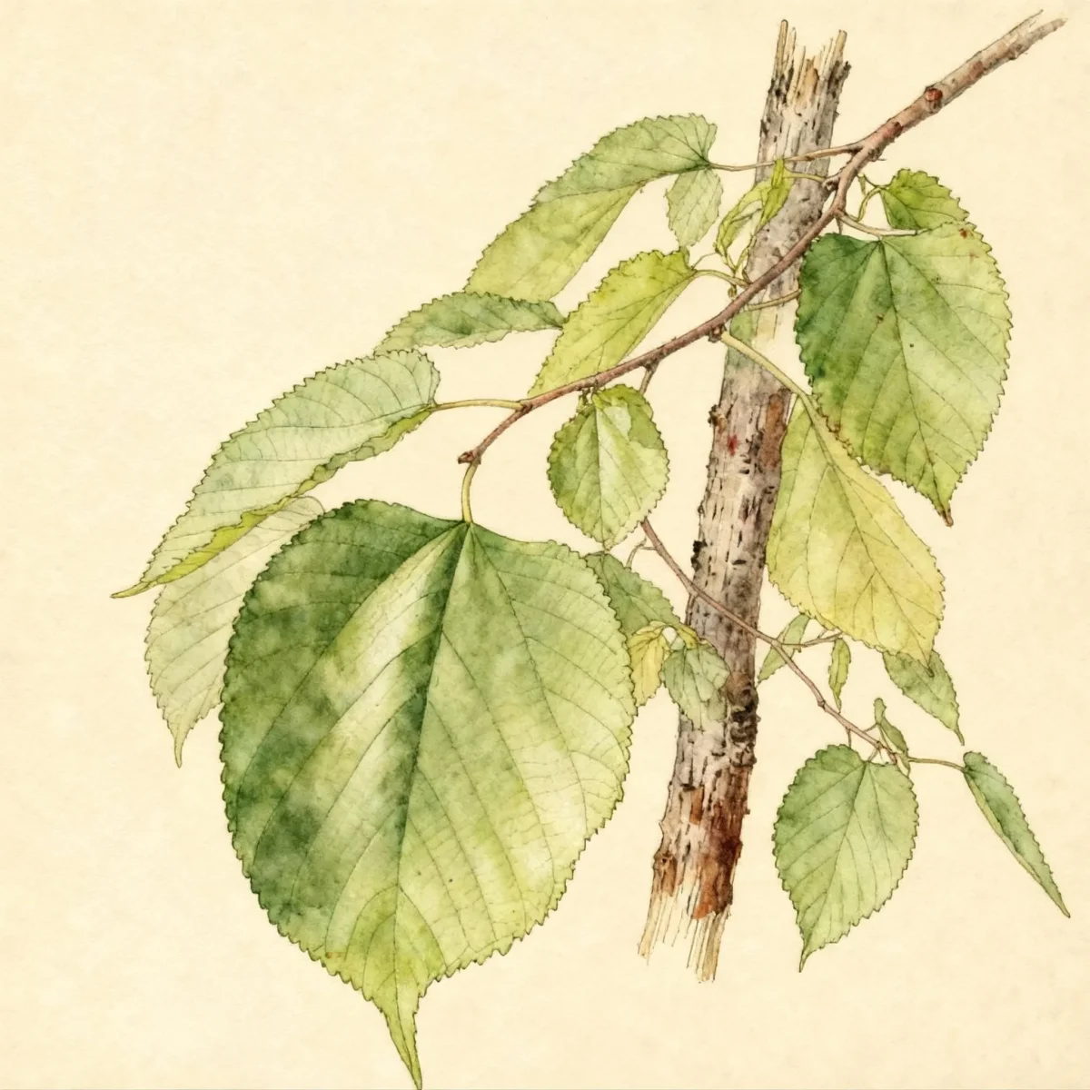 Red mulberry (Morus rubra)