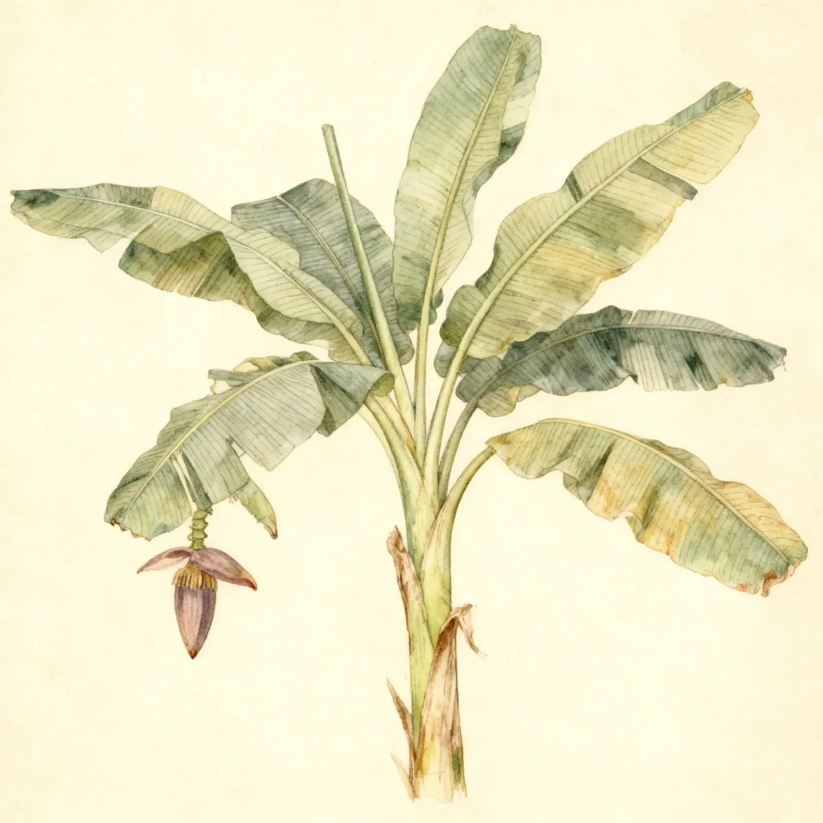 Flowering banana (Musa ornata)