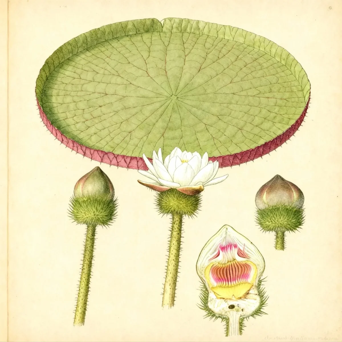 Victoria water lily (Victoria amazonica)