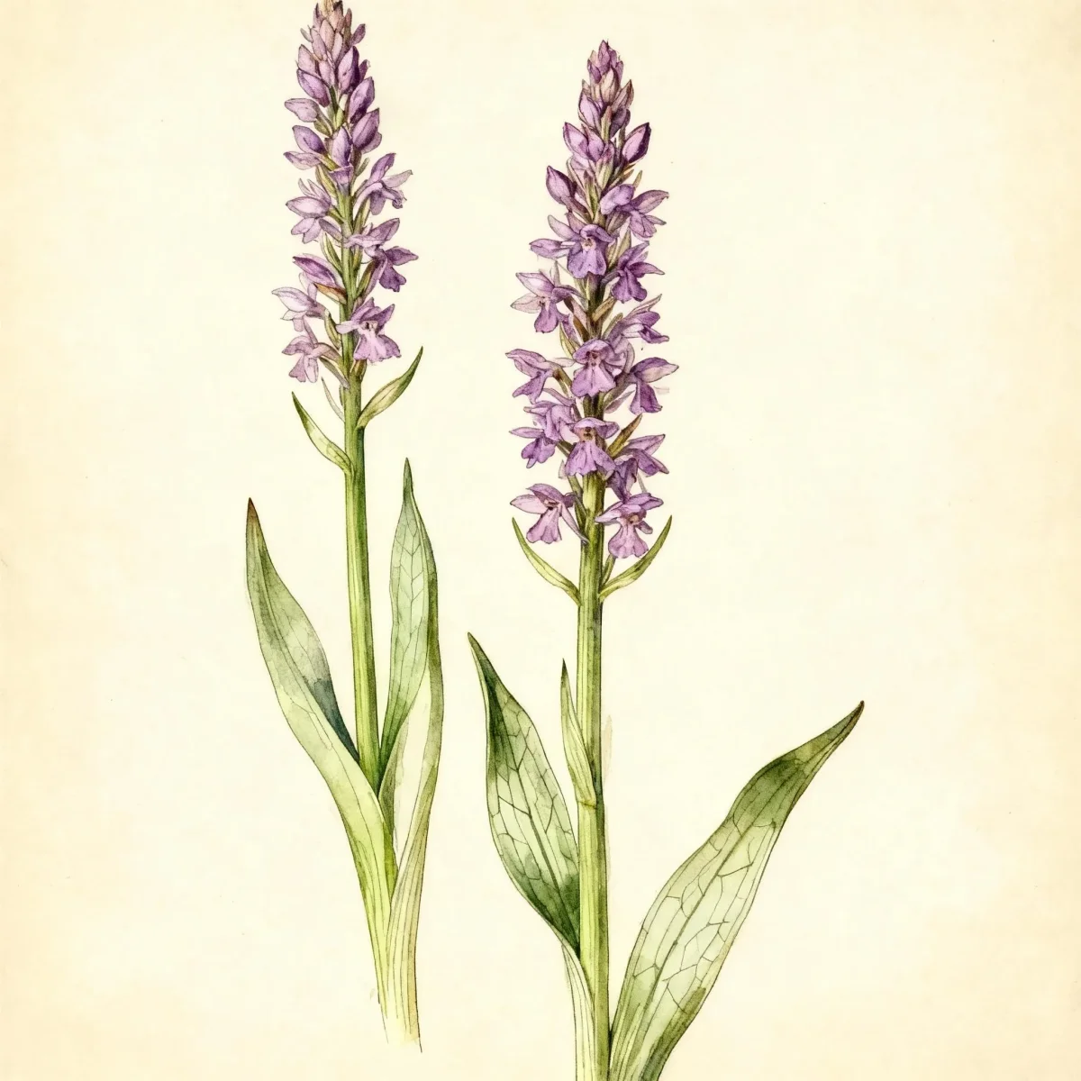 Broad-leaved marsh orchid (Dactylorhiza majalis)